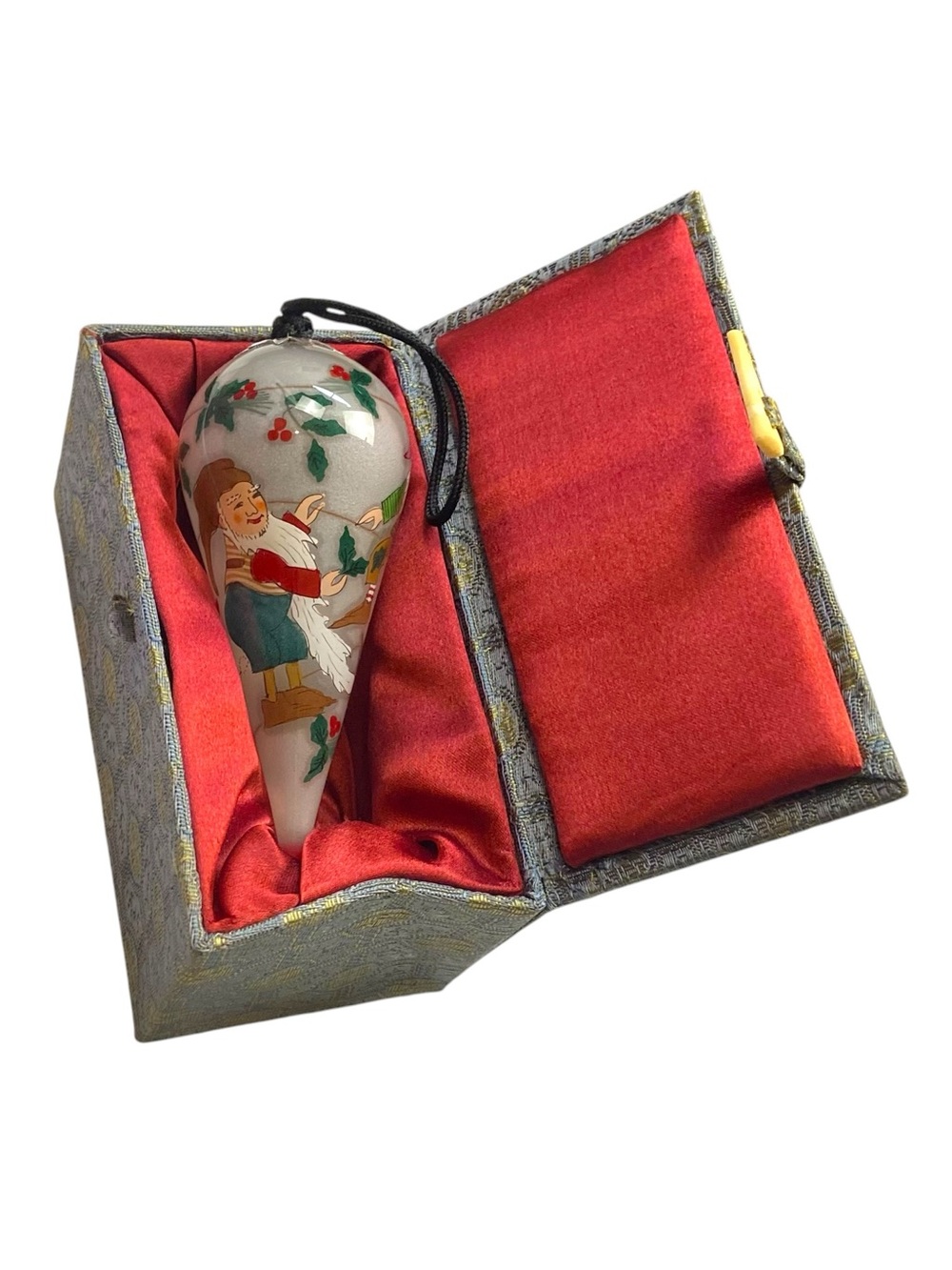 Vintage LaBien Elf Christmas Ornament in Box Blown Glass